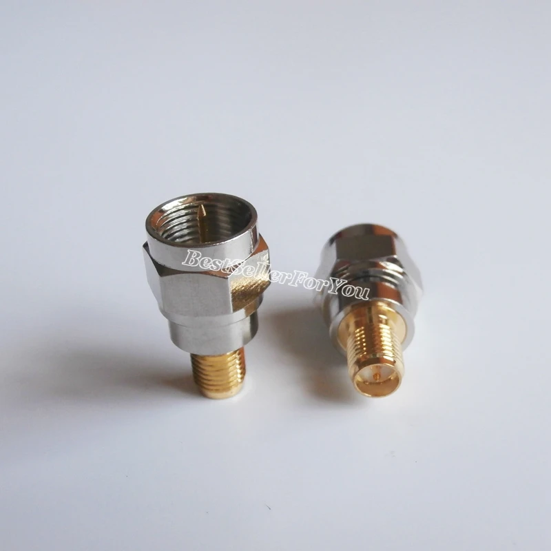 1 шт. F штекер для RP-SMA разъем RPSMA Разъем Женский центр RF коаксиальный адаптера |