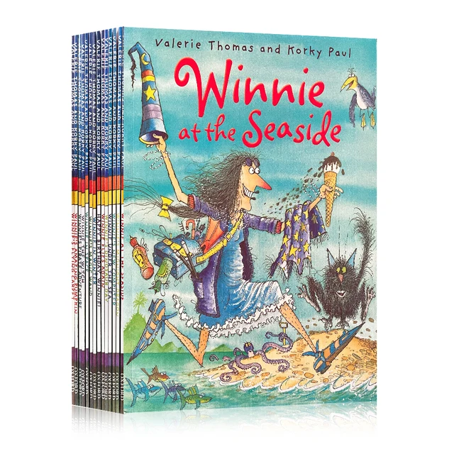 14 books/set Winnie The Witch by valerie thomas in English Picture Story Book Child Early Education Kids Reading Book 3-6 Years