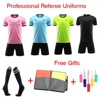 football judge uniforms adult short sortswear soccer referee jerseys kit referee clothing professional competition suits