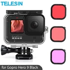 Водонепроницаемый чехол TELESIN 50 м для подводной съемки с закаленным стеклом чехол для объектива Аксессуары для фотокамеры