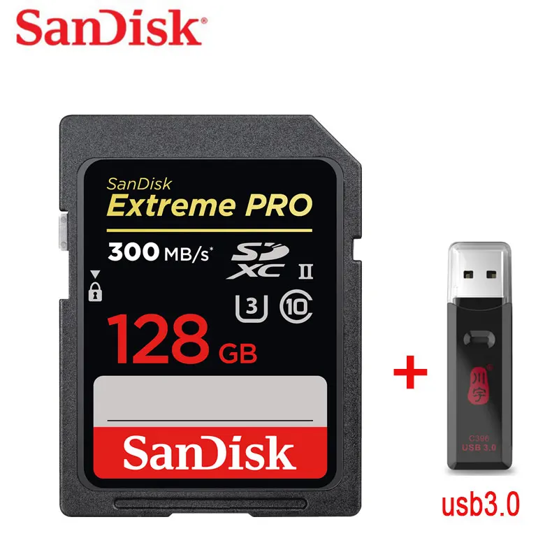 Карта памяти SanDisk Extreme Speed 64 ГБ UHS ll 128 300 МБ/с./с|Карты памяти| |