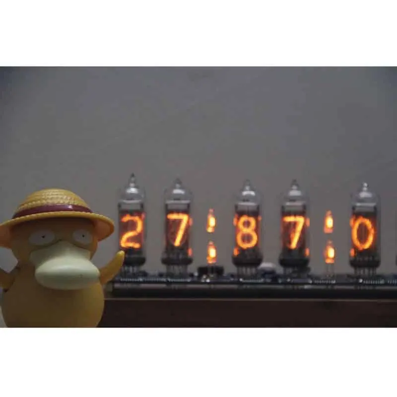 IN-14 Glow Tube Clock Colorful LED Backlight IN14 Nixie USB Electronic DIY Digital Gift Boyfriend | Дом и сад