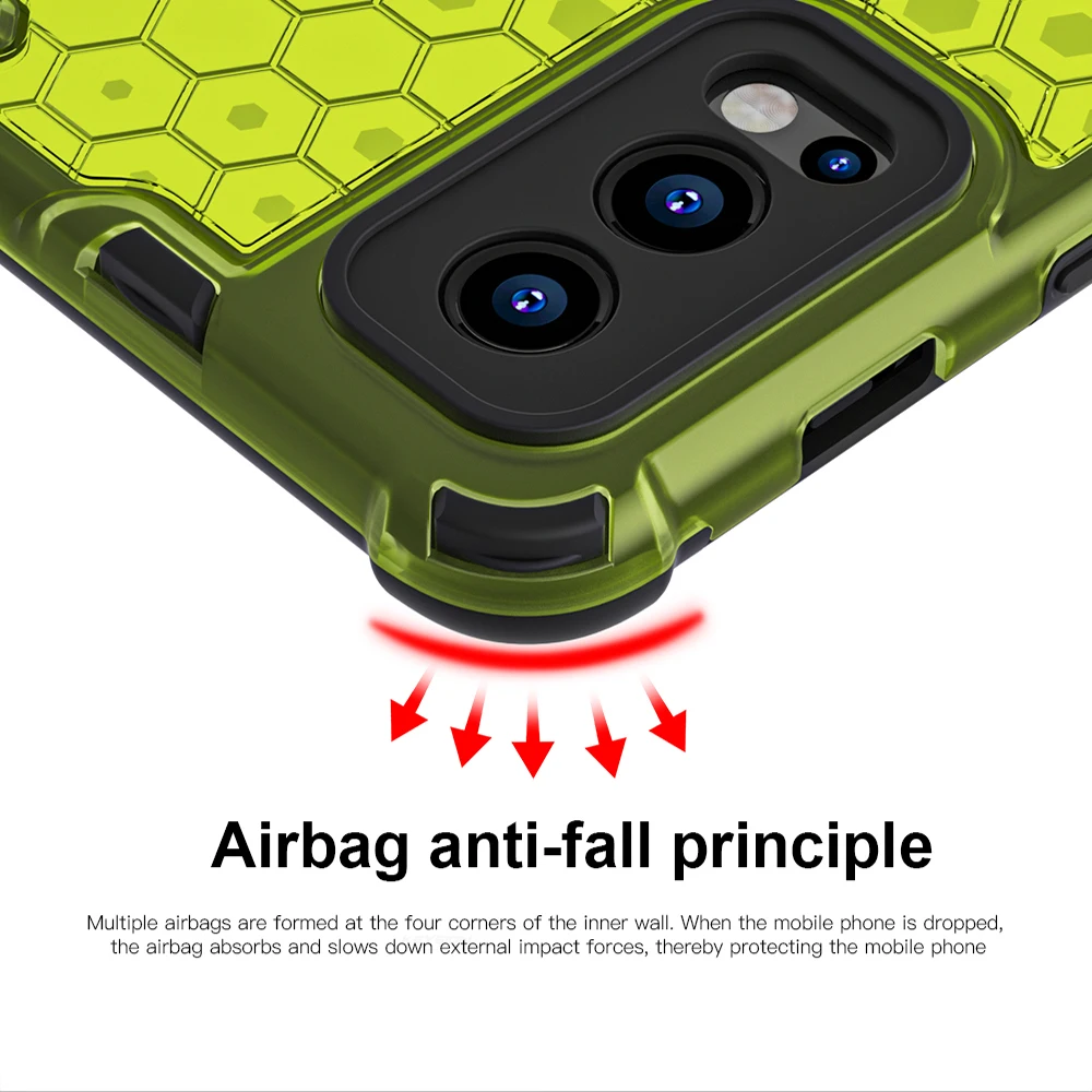 keysion shockproof armor case for oneplus nord 2 5g 2in1 silicone pc honeycomb phone back cover for oneplus 9 9 pro 9r 7t free global shipping