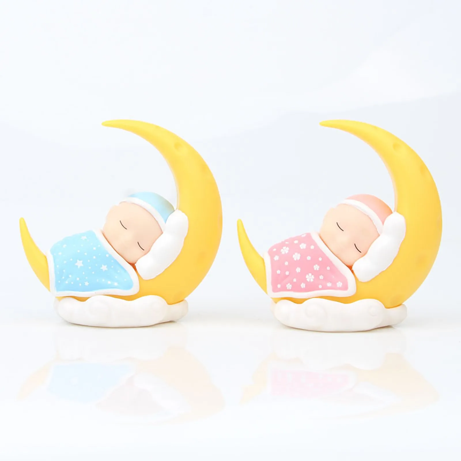 

Sleeping Baby Moon Plugin Model Kids Toys Birthday Party Decorations Gift Cute Baby Model Toys