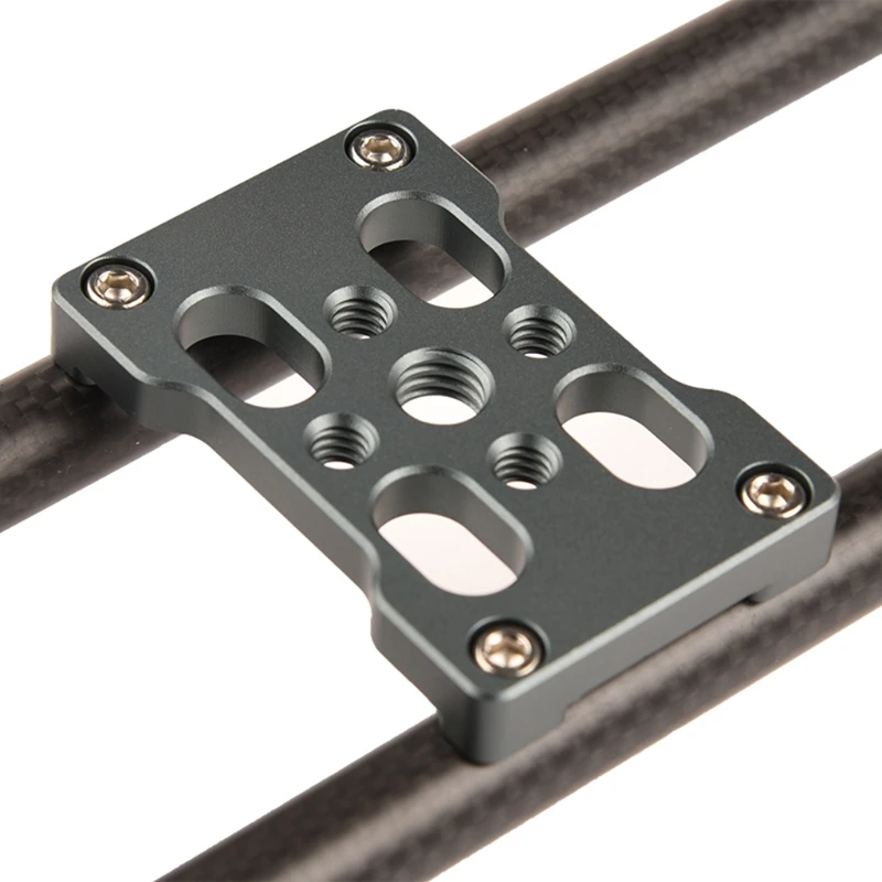 

16 Inch/40cm Mini Table Top Video Camera Slider Carbon Fiber Rail Rods for Smartphone DSLR Loading Up to 11 Lbs