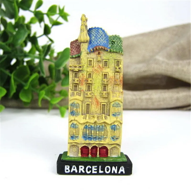 

BABELEMI Spain Barcelona Travel Famous Building Casa Batllo Fridge Magnets Gaudi Tourist Souvenirs Magnetic Stickers Home Decor