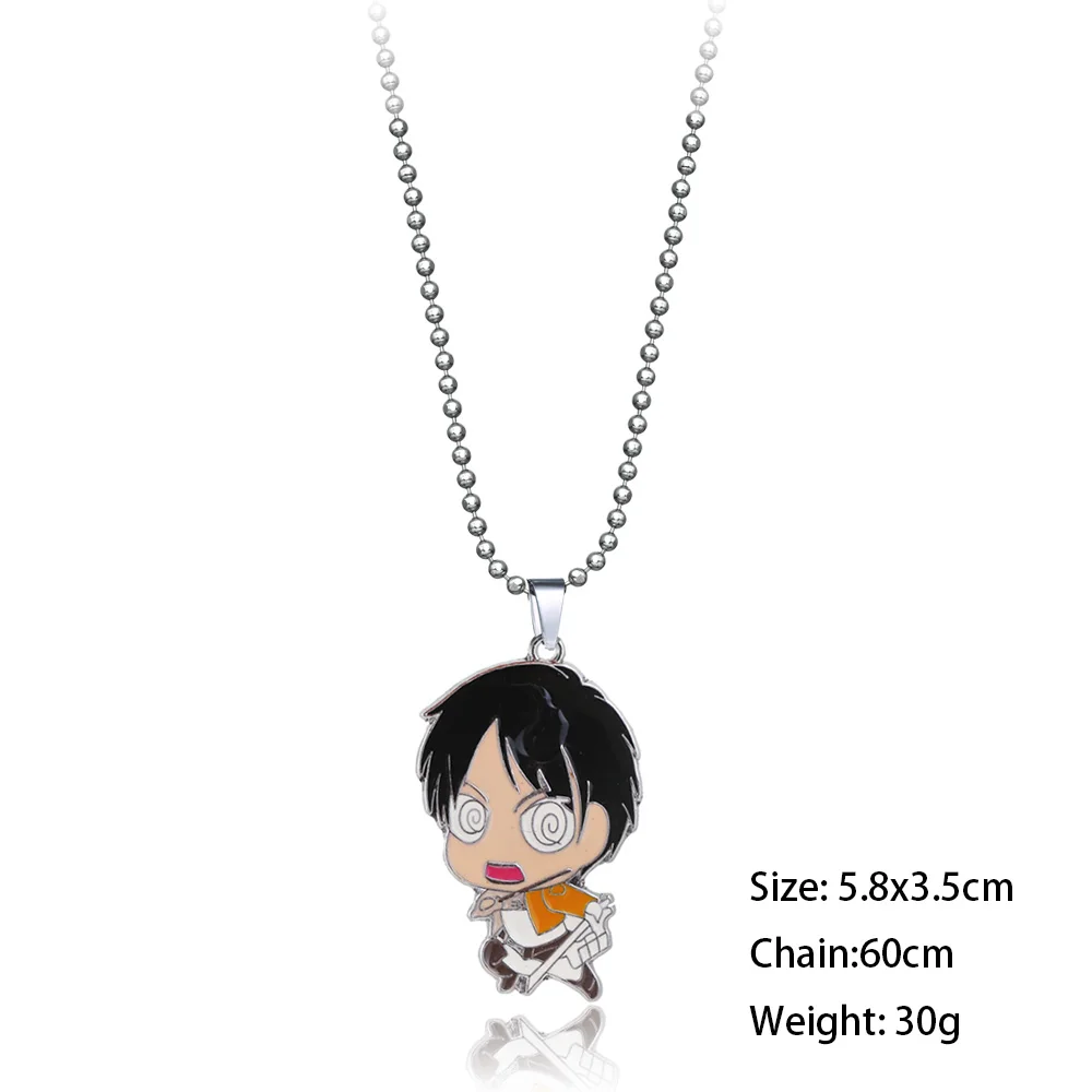 Ожерелье Эрена Микаса Леви из атаки на Титанов подвеска-чокер цепочки ожерелья