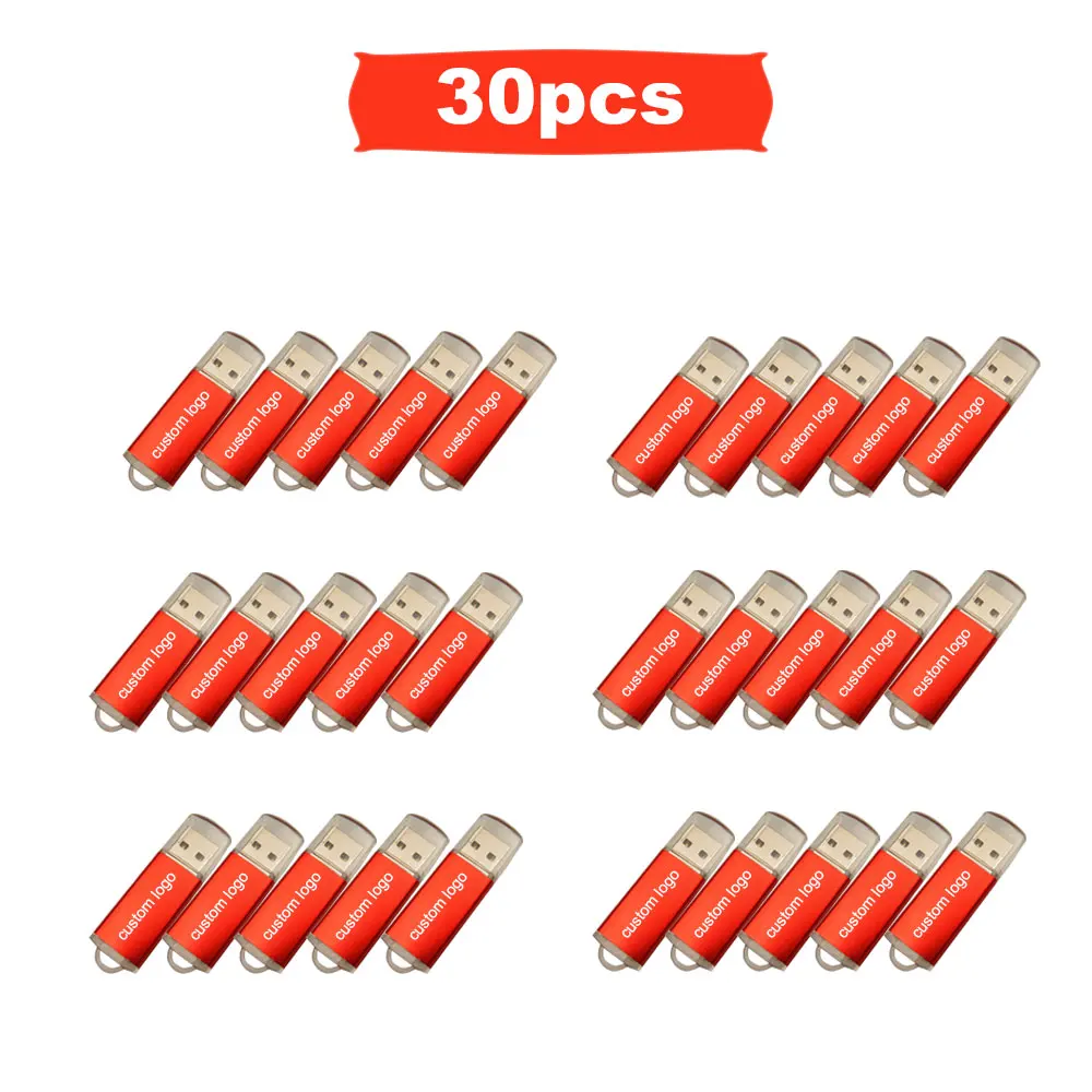 

30pcs/lot photography USB Flash Drive 128GB 64GB 32GB 16GB pendrive Cle metal USB Flash Stick Pen Drive USB 2.0 Stick free logo
