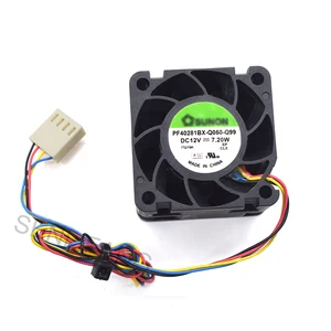 Подлинный новый для PF40281BX-Q050-Q99 4 см 4028 12 В 7,20 Вт 4 провода Сервер вентилятор охлаждения