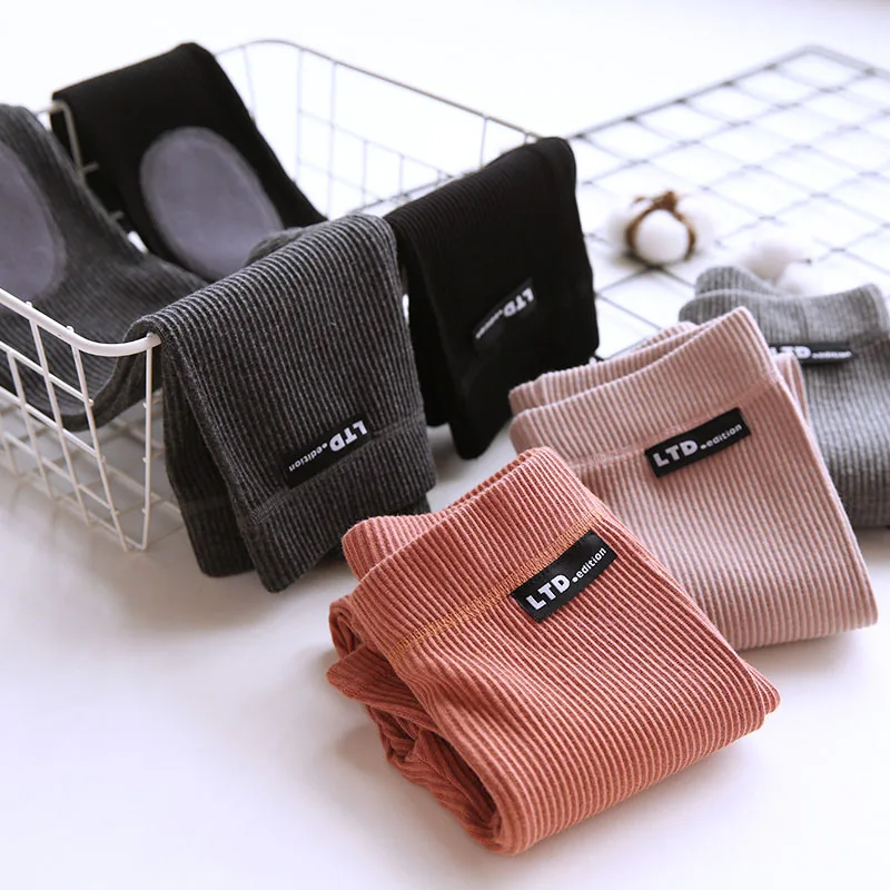 Весенне осенние хлопковые длинные леггинсы для маленьких девочек повседневные