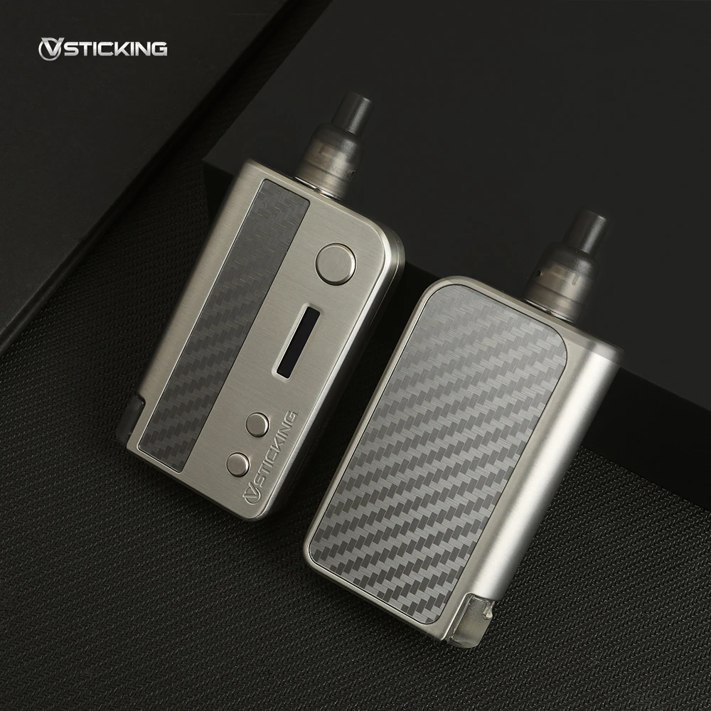 Original Vsticking VKsma vape kit 1400mah battery 0.3ohm coils Electronic Cigarette Two Auto Driping Atomizers TC Kit Vaporizer |