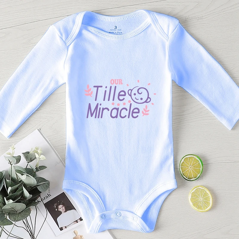Our Tille/костюм для новорожденных с чудесным принтом Одежда маленьких девочек