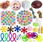 Набор игрушек для антистресса, Пузырьковые игрушки для снятия стресса с аутизма, мраморные снятия стресса, для взрослых и детей