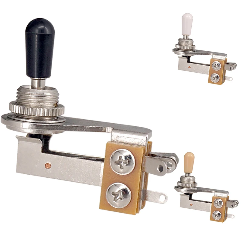 

3 Way Switch Right Angle L-Type Guitar Toggle Switch with Tips for Electric Guitar Bass