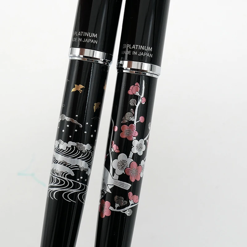 Платиновый Современный японский лак shis окрашенные волны цветение сливы желтый