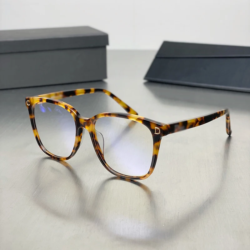 

2021 Italy Fashion Acetate Optical Reading Eyeglasses Frames Luxury Diorcd2 Vintage Myopia Prescription Lens Unisex Eyewaer