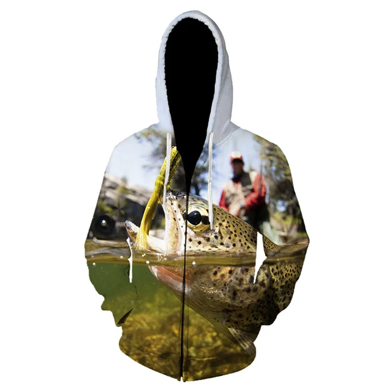 Winter Outdoor Fishing Clothing Men Warm Long Sleeve Cycling Sport Jacket Couple Hooded Zipper Sweatshirt Coat Fishing Clothes