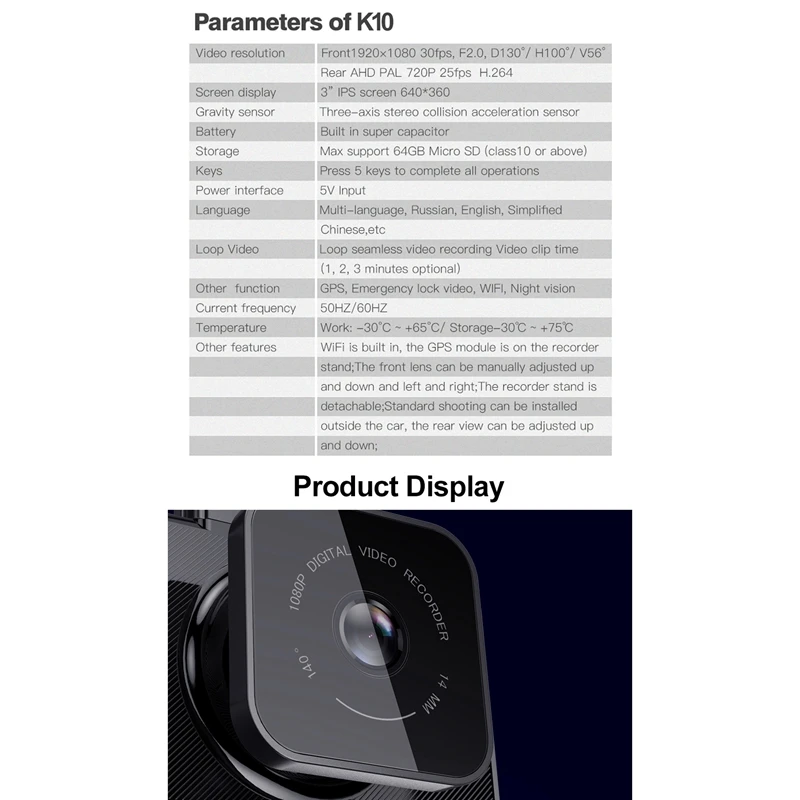 D330-GD Видеорегистраторы для автомобилей Камера WI-FI Скорость N gps координаты 1080P HD
