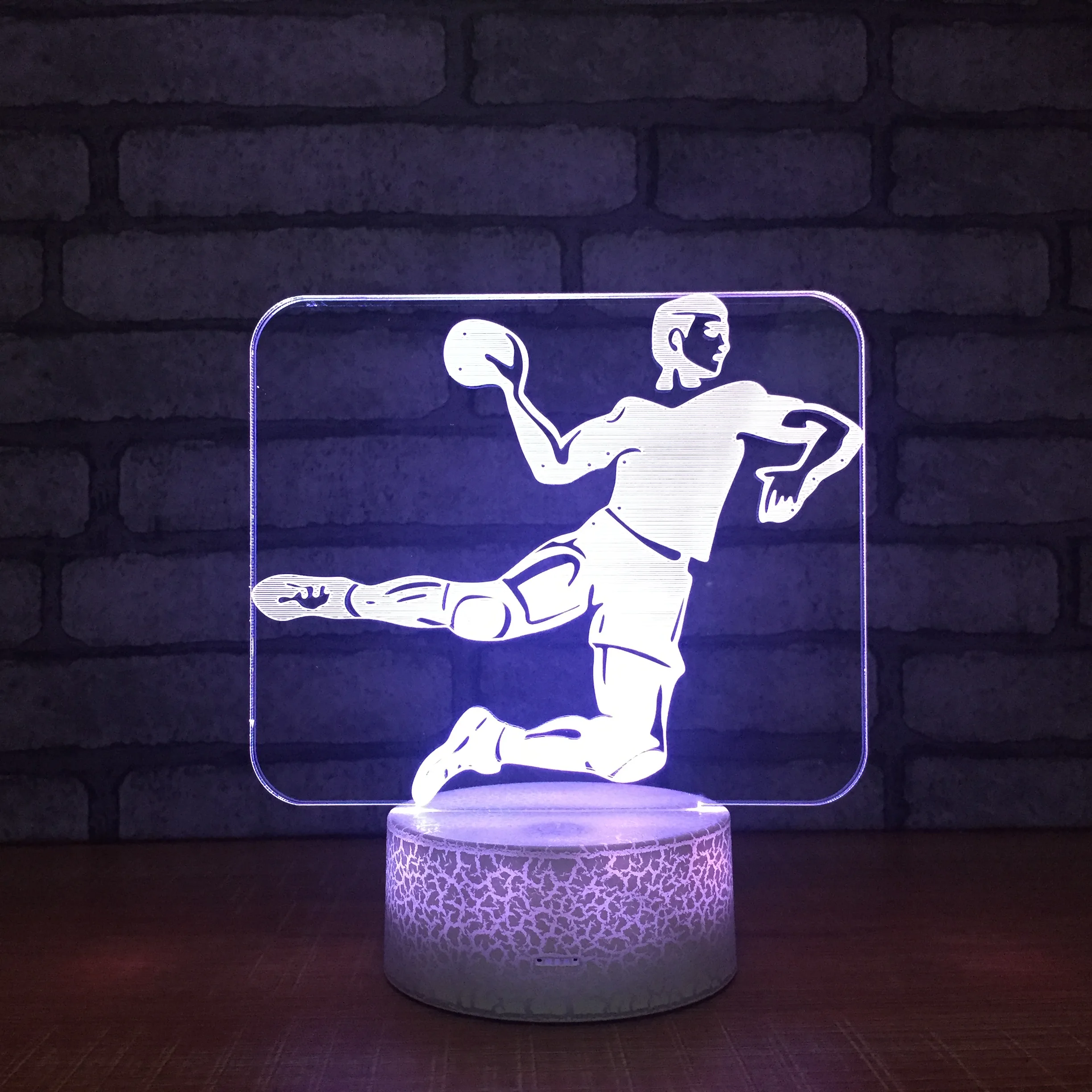 

Handball 3D Led Night Light For Kids Touch Usb Table Lamp Baby Sleeping Room Decor 7 Color Changing Creatie Gift