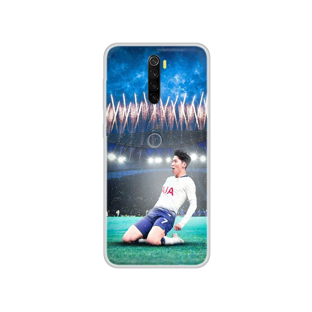 Son Heung Min Korean football star soft bumper Transparent Phone Case For XIAOMI Redmi Note 3 4 5 6 7 8 9 9s Pro max 8T 4X | Мобильные