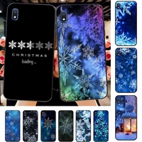 yinuoda winter snowflakes phone case for samsung a51 01 50 71 21s 70 31 40 30 10 20 s e 11 91 a7 a8 2018