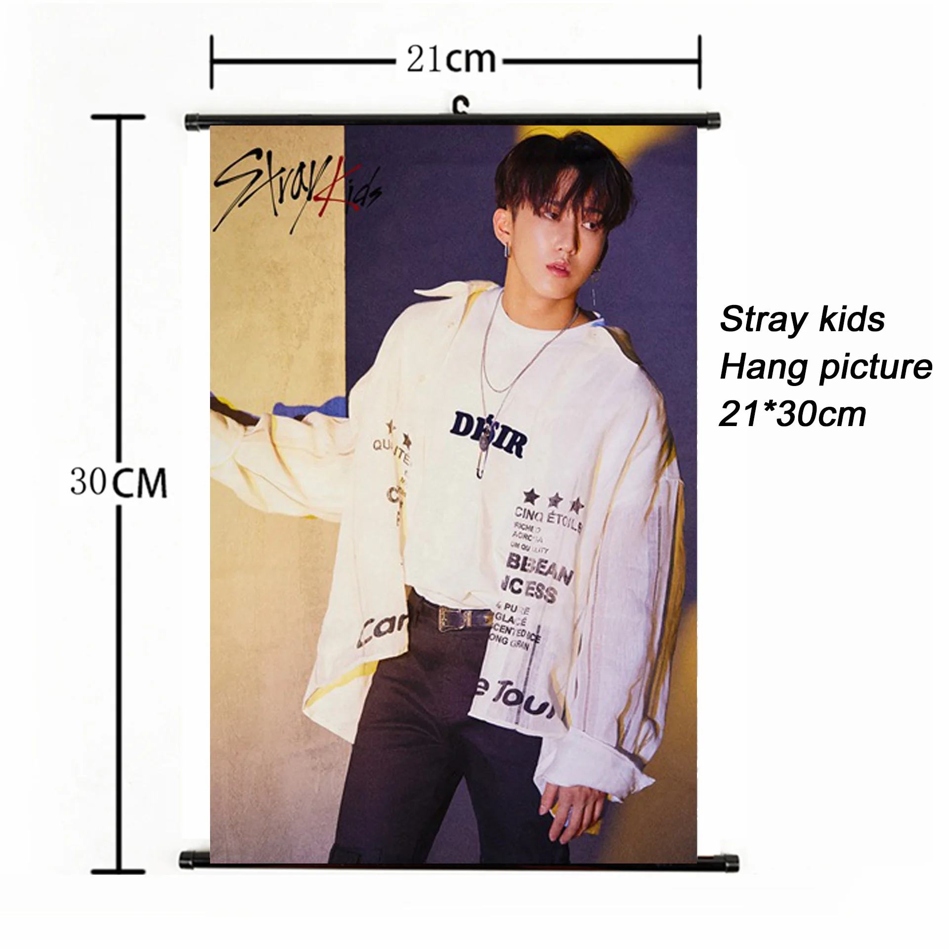 Модный Kpop Stray Kids Hang paintng 21*30 см постер stray kids signature желтая древесина альбом Фотокарта плакат вентиляторы коллекция