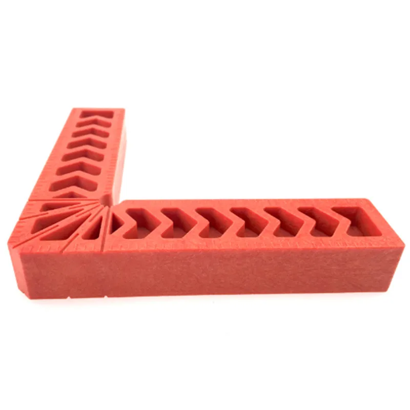 

90 Degree Red Right Angle Auxiliary Locator 3/4/6 inch Woodworking tools plastic square angle Ruler Holder