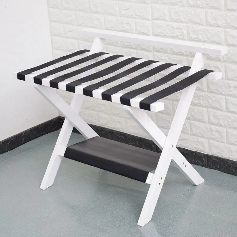 

Hotel furniture solid wood luggage rack rack folding put clothes to be sneakers storage home room bedroom