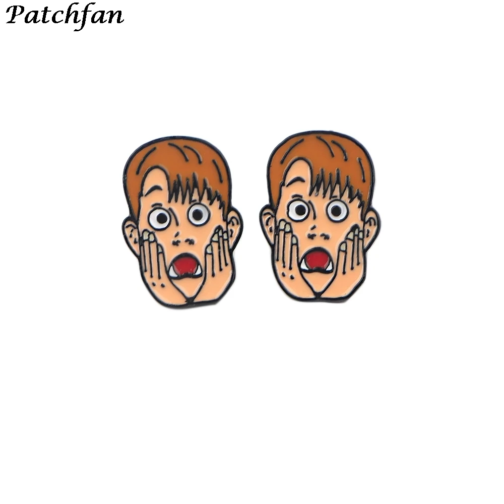 AD088 Patchfan мультфильм пирсинг для уха серьги-гвоздики дети милые серьги-кольца