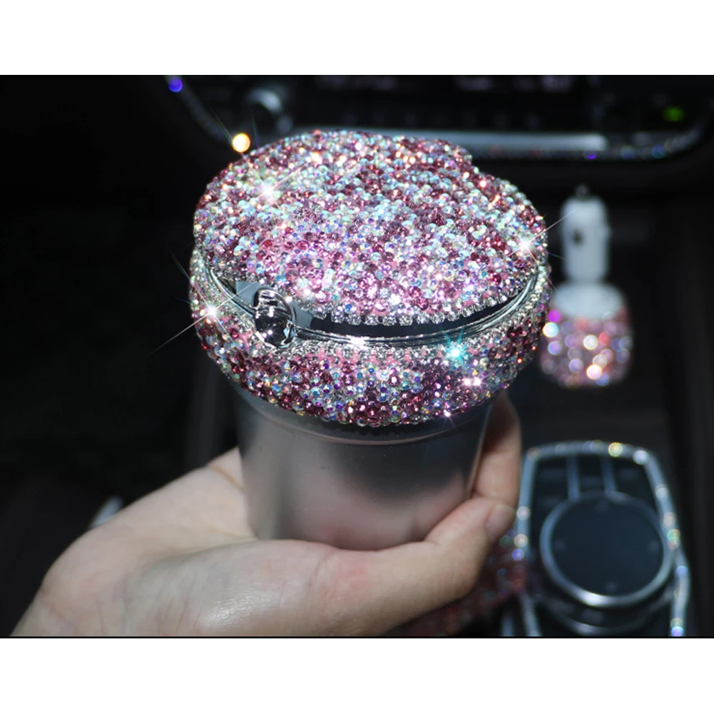 Украшения для автомобиля Bling Стразы коробка салфеток пепельница хранения