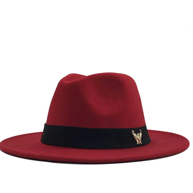 

Простая зимняя Осенняя Имитация шерстяная Женская и мужская фетровая шляпа в европейском и американском стиле