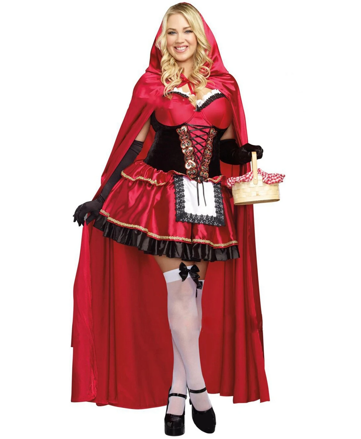 Женская одежда Habiliment для Хэллоуина тревожный страшный маленький красный капюшон