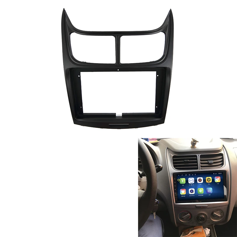 NEW-9Inch 2DIN Car Audio Radio Big Screen Fascia Frame Adapter DVD Dash Fitting Panel Kit for Chevrolet Sail 2011 | Автомобили и