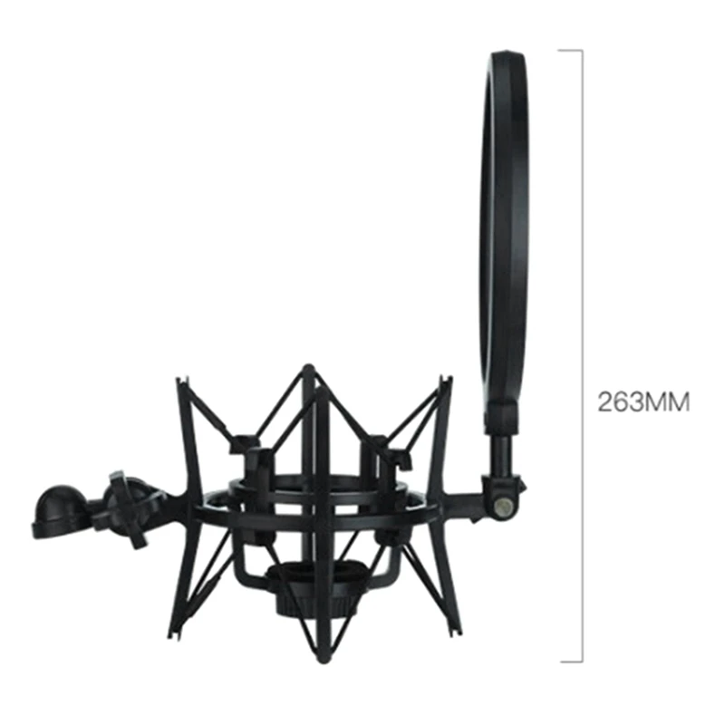 

Professional Microphone Mic Shock Mount with Blowout Guard