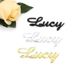 Персонализированная лазерная резка золотого зеркала, акриловое место, имя, установка, пользовательская Гостевая карта, украшение, этикетка, ретро, Свадебная вечеринка, имя