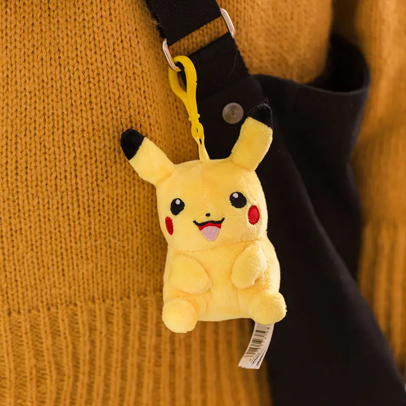 

Genuine Pokmon Anime Keychain Backpack Ornaments Kawaii Pop It Pikachu Children Fashion Stuffed Toys Dolls Room Decor Plushie
