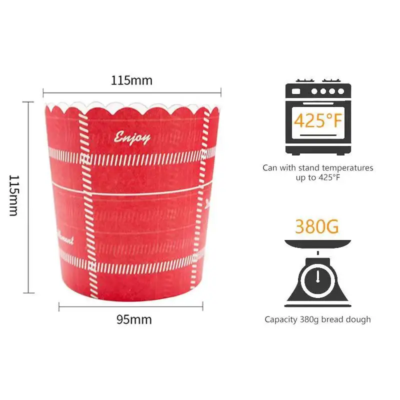 Набор из 50 листов бумаги для выпечки Panettone 2022 года с антипригарным покрытием для духовки, подходящих для булочек, тортов и других сладостей.