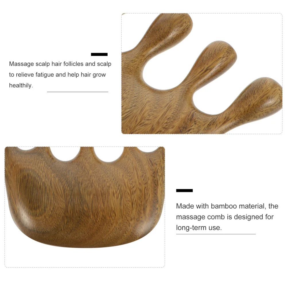 

1Pc Sandalwood Wide Comb Creative Scalp Comb Hairdressing Comb