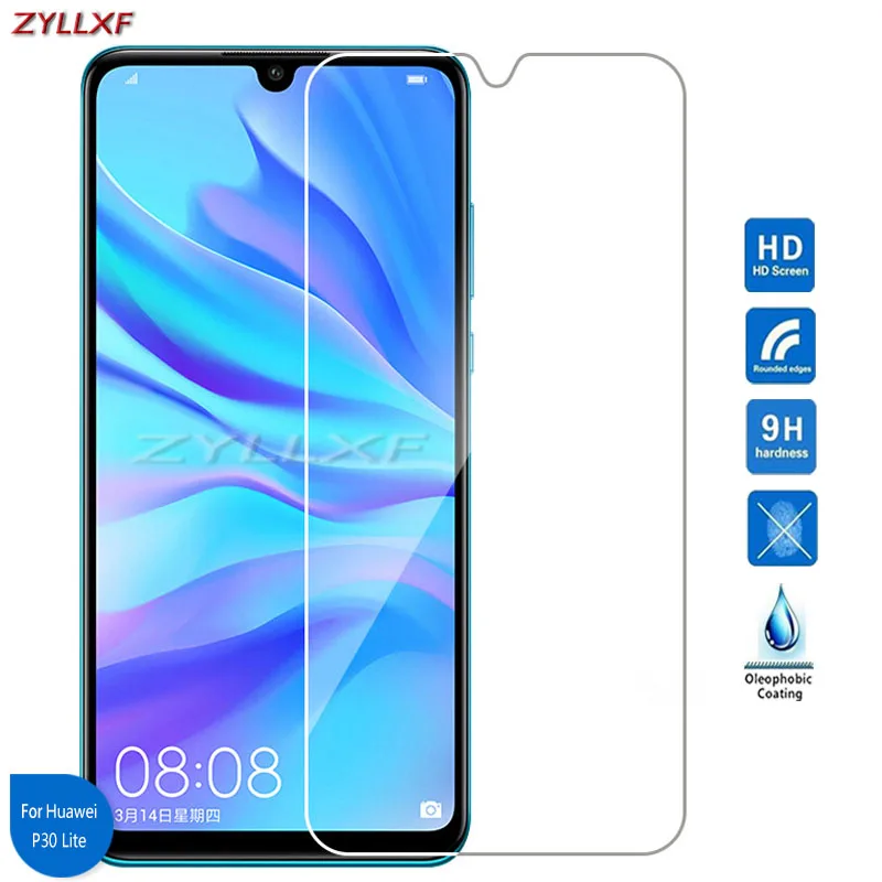 Для huawei P30 облегченное Закаленное стекло протектор экрана 9H 6 15 дюймов прозрачная