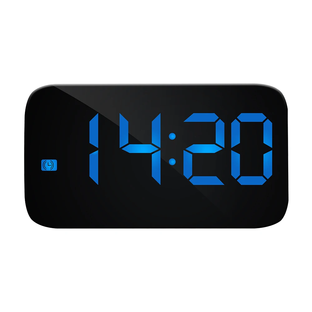 LED Alarm Clock Digital Display Voice Control Electric Night Backlight Desktop Table Clocks Watch Kids for Home | Дом и сад