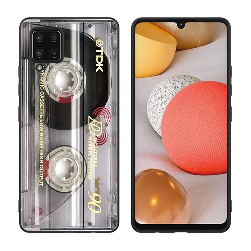 Vintage Cassette tape retro style Case For Samsung Galaxy A12 A02S A22 A32 A52 A72 A71 A51 A41 A31 A21 A11 A50 A70 A10S A20S