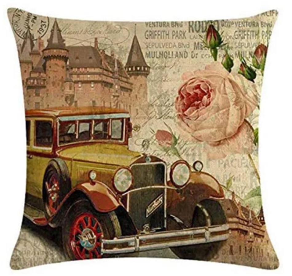 

Classical European Flower Cushion Cover 45x45cm Pillow Case Cover Home Decoration Accessories Pillow Covers Decorative