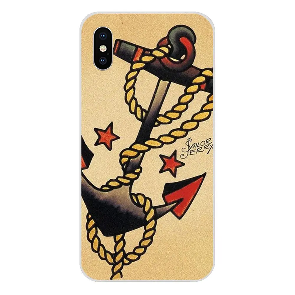 Soft Design Phone Sailor Jerry Tattoo For Huawei Honor 4C 5A 5C 5X 6 6A 6X 7 7A 7C 7X 8 8C 8S 9 10 10i 20 20i Lite Pro | Мобильные