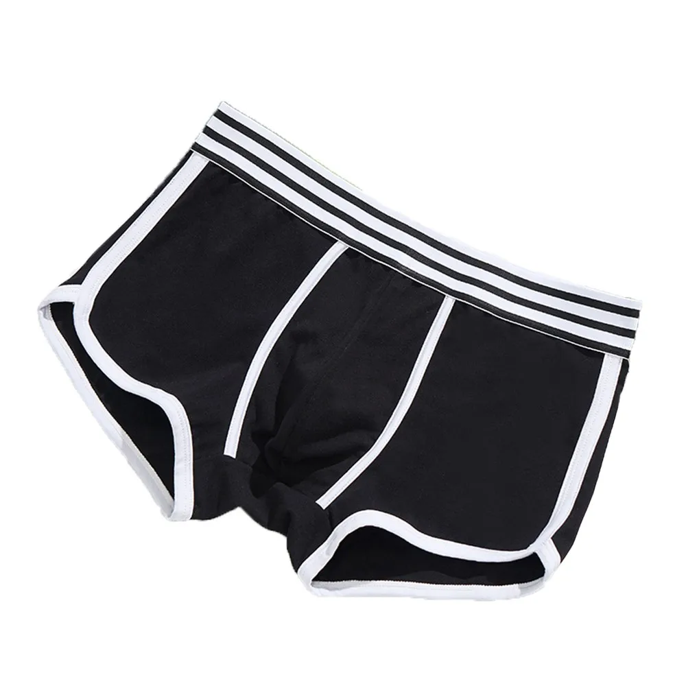 

Bugle Pouch Boxers Men's Sexy Underwear Cotton Underpants Bikini Boxers Soft Shorts Solid Masculina Boxershorts Man Panties A50