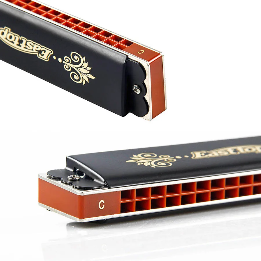 Новый EASTTOP тремоло T2406K 24 отверстия гармоника Гармоника рот орган черной