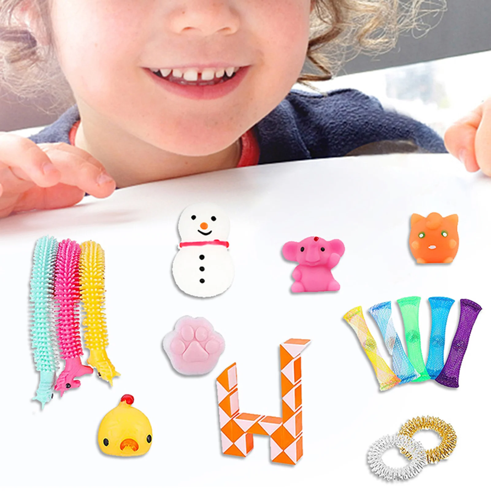 

Stress Relief Toy Set Fidget Sensory Toy Autism Anxiety Relief Squeezing Decompression Fidget Toys For Kids Adults