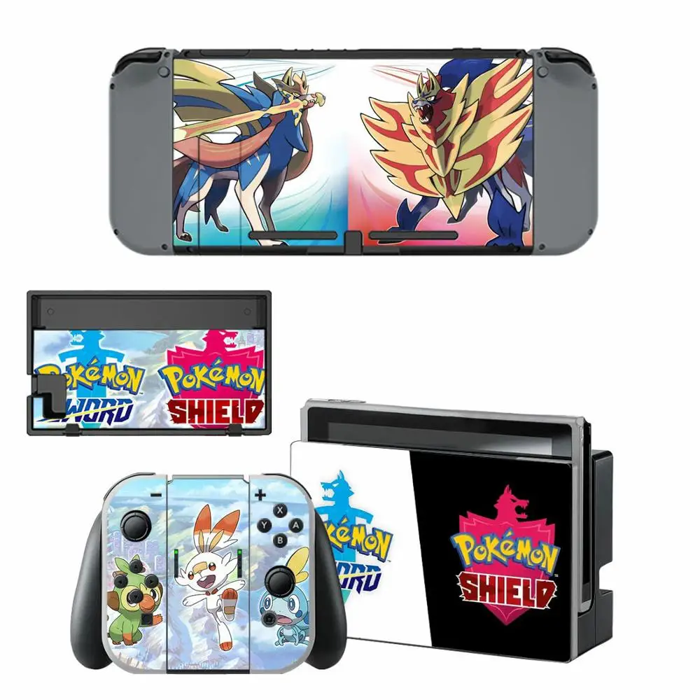 Виниловая наклейка Pokemon Go для Nintendo Switch Защитная пленка консоль NS и контроллер Joy