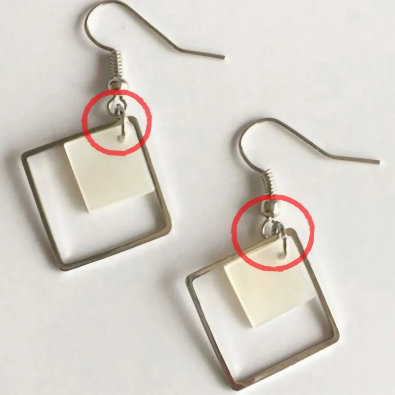 Застежки-кольца для серег очень тонкие толщина 0 4 мм антикоррозийная вешалка