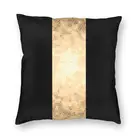Элегантный золотистый и черный чехол для подушки с геометрическим сотовым узором, наволочка для подушки с геометрическим рисунком, крутая декоративная подушка для автомобиля
