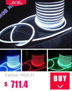 Fanlive 50 м/лот светодиодный ленточный светильник Ac 220 В/230 В/240 В 2835 SMD IP67 водонепроницаемый теплый белый светодиодный светильник 180 светодиодный/м садовая лампа
